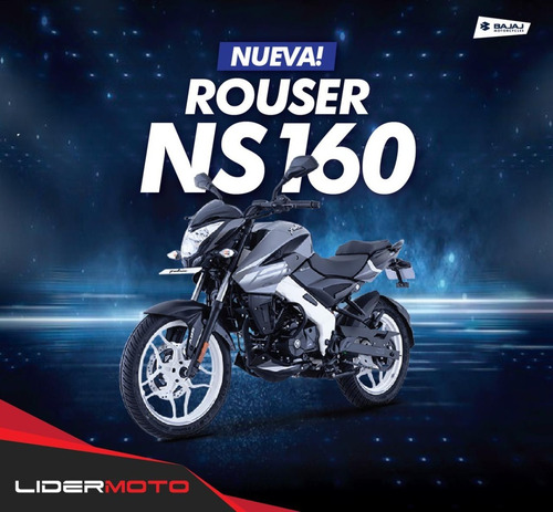 Imagen 1 de 15 de Nueva Bajaj Rouser Ns 160 Lidermoto Entrega Inmediata !