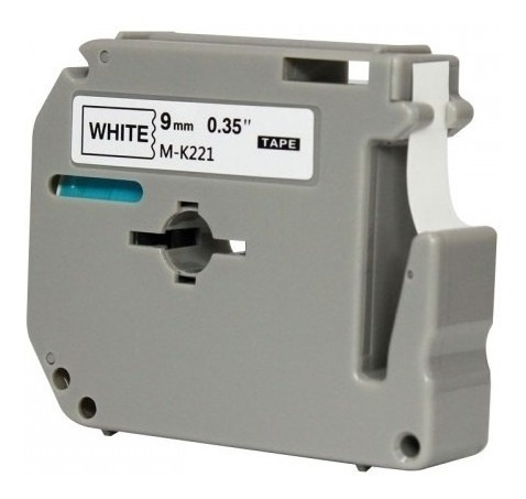 Imagem 7 de 9 de Fita Compativel P/ Rotulador Brother Pt-45 Pt-55 M-k221 9mm
