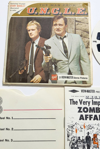 3 Antiguos Discos View Master The Man From U.n.c.l.e. 1966 (Usado)