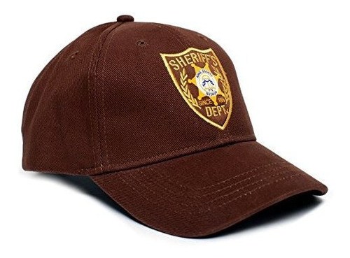 Walking Dead Sombrero Dept Appliqué Del Sheriff Unisex-adult