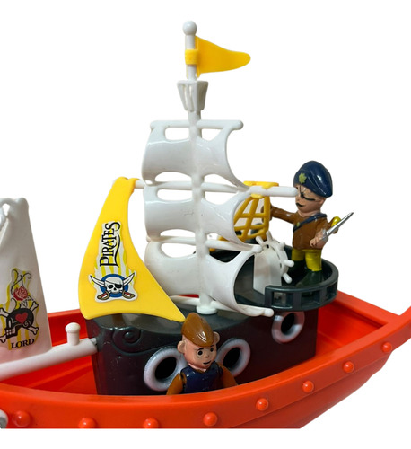 Navio Pirata Infantil Alto Mar C/ Cenário E Acessórios Barco