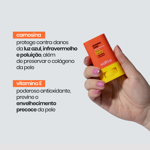 Protetor Solar Bastão Fps 60 Sallve 15g