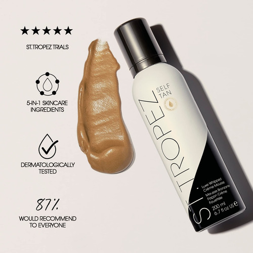 Mousse De Crema Batida Self Tanner St. Tropez Luxe, 200 Ml,