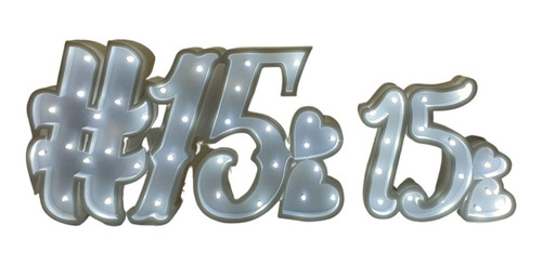 Imagen 6 de 10 de 3 Letras 25 Cm Luz Led Polyfan Tu Nombre Cartel Luminoso