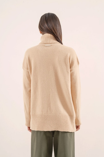 Poleron Mujer Cuello Alto Tejido Parana