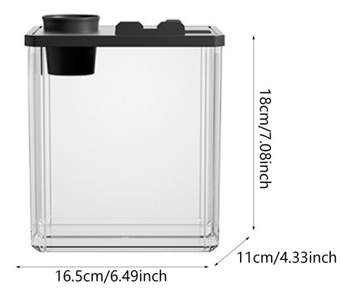 Hábitat Para Reptiles Clear View Para Terrario De Negro