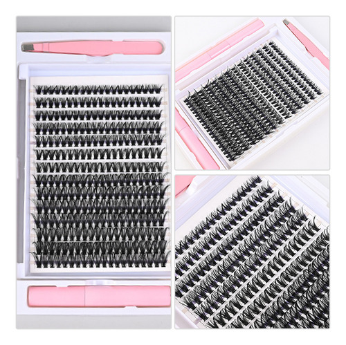 Set De Pestañas Postizas Con Volumen Segmentado 40d Diy .