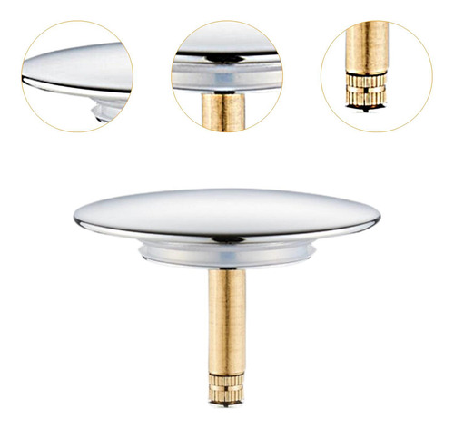 Tapón De Drenaje Con Botón Para Baño, Tapón De Drenaje 2