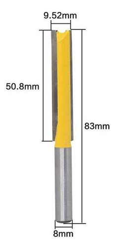 4x Ferramentas Manuais De Fresa De Corte Reto Extra Longo