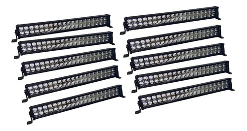 Pack X10 Barra Led 4x4 Neblineros Led Barra 120w Focos Nebli