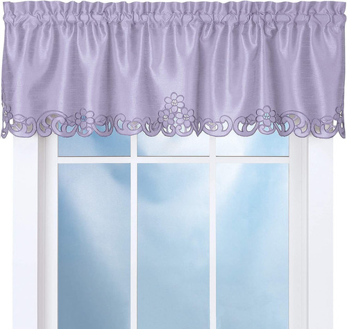 Cenefa De Ventana Recortada Elegance Scroll Lavanda