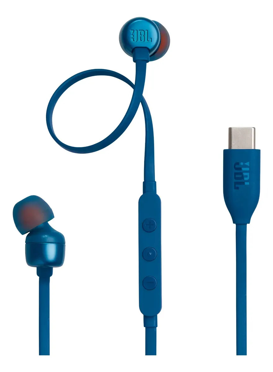 Fone de Ouvido Com Fio Tune 310C USB-C JBL Azul