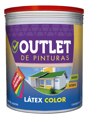 Pintura Latex Color Premium Ocre Intenso X 1 Litro