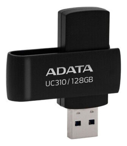 Imagen 2 de 4 de Memoria Usb 3.2 Adata Uc310128grbk 128gb Color Negro