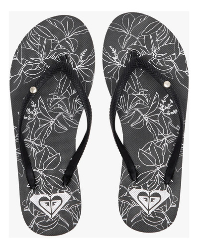 Sandalias Para Mujer Roxy Beach Bermuda Print Blk