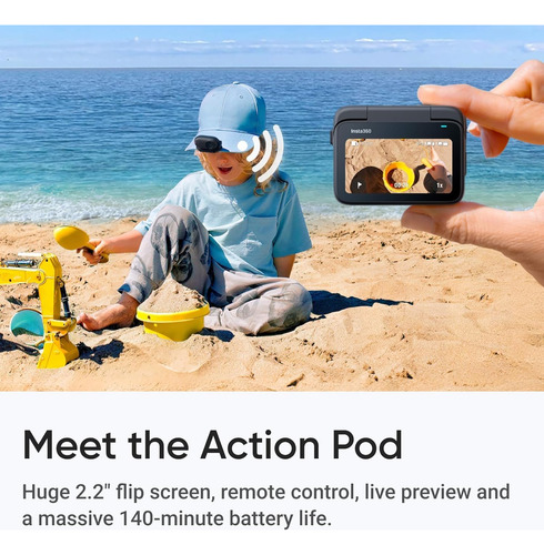 Cámara De Acción Insta360 Go 3s, 128 Gb, Resistente Al Agua,