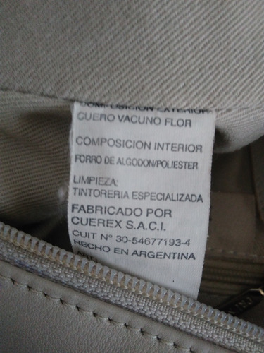 Cartera Prune Cuero Vacuno Original Tiza Usado Regalo Mama