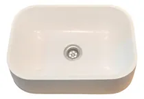 Comprar Bacha De Apoyo Para Baño En Cemento Tamaño 35x26x8 Blanco