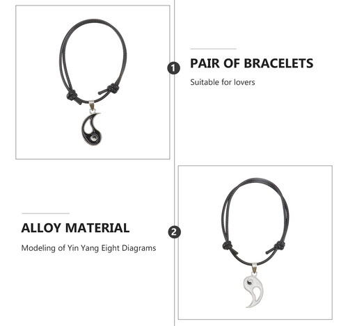 Pulseras A Juego, Pulsera Yin Yang Gossip Chic Para Parejas