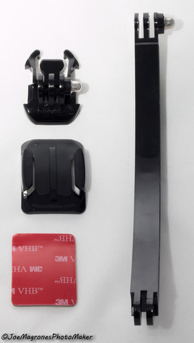 Imagem 2 de 4 de Braço Extensor Para Gopro Hero 1 2 3 4 5 Capacete Arm Curvo