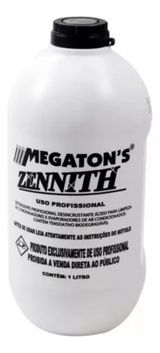 Zennith Produto De Limpeza P/ Ar Condicionado 1l - Original