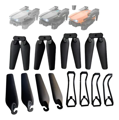 Kueohse 4 Hélices De Repuesto Para Drone E525 / E58 / E88 | Liberación Rápida | Material Compuesto