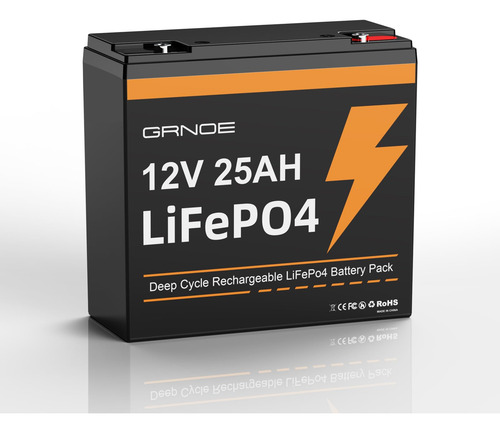 Bateria Lifepo4 Grone 12v 25ah Com 3000 Ciclos Profundos