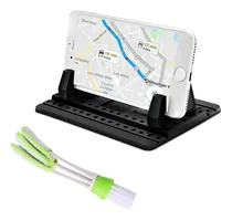 Comprar Finegood Soporte Para Teléfono Para Automóvil Con Cepillo De Ventilación, Universal Silicone Car Cellphone Mount Alfombrilla Antideslizante Para Teléfono Móvil Con Gps Para Vehículos