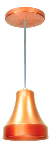 Pendente De Alumínio Bell Cravo 12cm Soquete E27 Cor Cobre