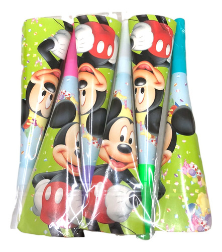 6 Cornetas Para Fiesta Con Tematica De Mickey Mouse