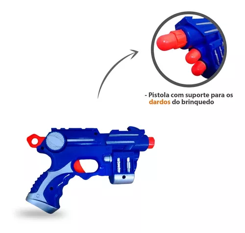 Kit De Duas Armas De Brinquedo Lança Dardos Pistola Infantil