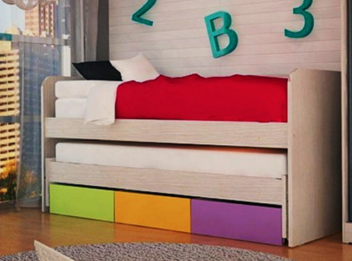Hermosa Cama Nido Triple O Doble Con Carro O Cajon Infantil--18 Cuotas Sin Interes