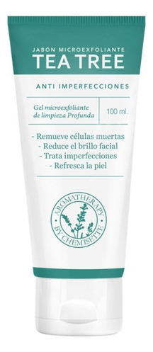 Exfoliante Facial A Base De Tea Tree Remueve Celulas Muertas Tipo de piel Mixta