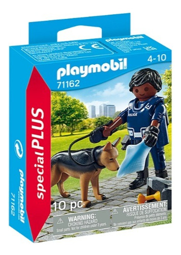 Playmobil 71162 Special Plus Policia Con Perro Rastreador