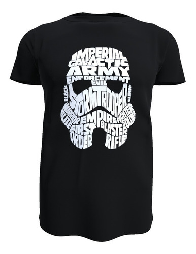 Polera Stormtrooper, Caligrama, Star Wars, 100% Algodón