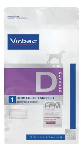 Alimento Virbac Dermatology Suppor 12kg Perro Sensibilidad 