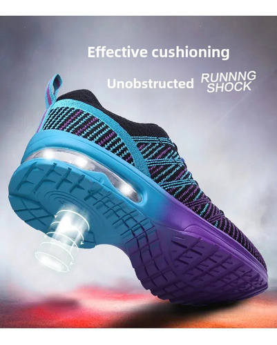 Zapatillas Deportivas Ligeras Para Correr Con Suela De Malla Tejida Para Mujer