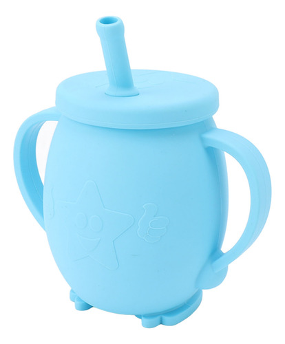 Vaso De Silicona Con Pajita Para Sorber, 230 Ml, Tazas De En