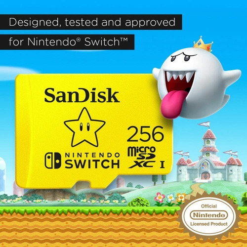 Sandisk Micro Sd 256gb Oficial Nintendo Switch Cuotas