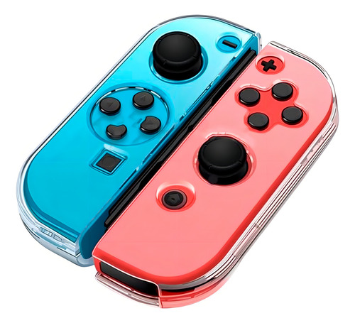 Capa De Proteção Dock Flip Para Nintendo Switch Oled Joycon Cor Transparente