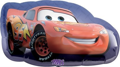 1 Globo Metálico Super Shape De Cars 30 X 17 Pulg (76x43 Cm)