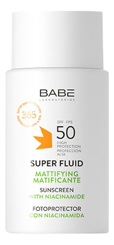 Protector Solar Babé Super Fluid Matificante Spf 50 - 50ml