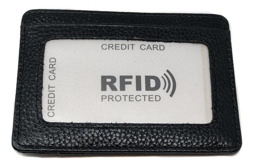 Imagen 5 de 6 de Cartera Tarjetero Piel Genuina Con Rfid Evita Clonaciones