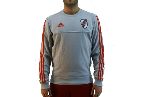 Buzo adidas River Algodon Gris Hombre Deporfan 