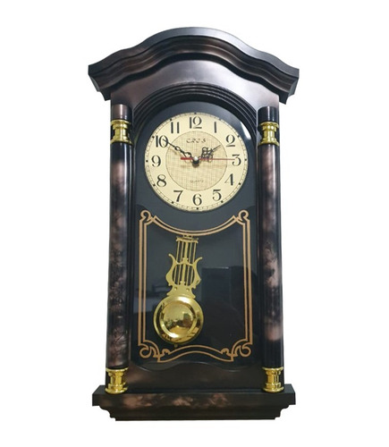 Relógio Com Pêndulo Ativo 50x23 Cm Retrô Modelo Antigo Lindo