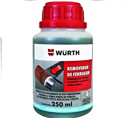 Removedor De Oxido-desoxidante Wurth 250 Ml.
