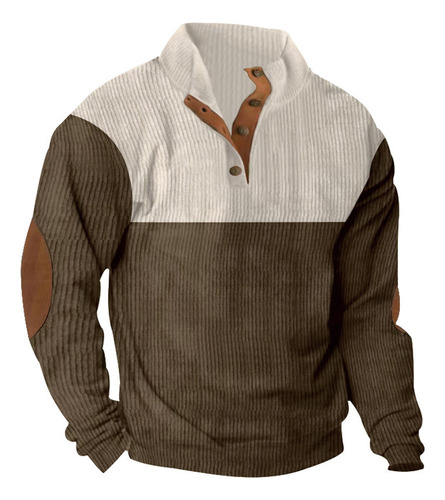 Nueva Sudadera Casual De Manga Larga Con Cuello Alto Para Ho