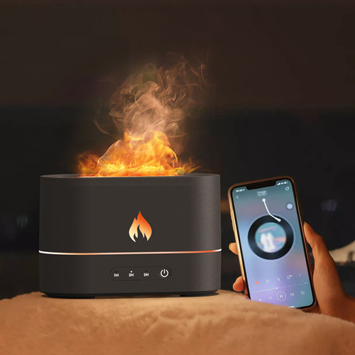 Humidificador De Llama Para Dormitorio, Difusor De Aceites E
