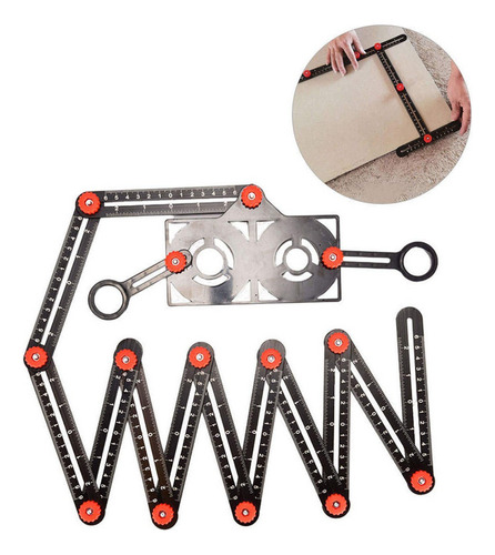 Multifunctional Folding Ruler With 12-fold Positioning .