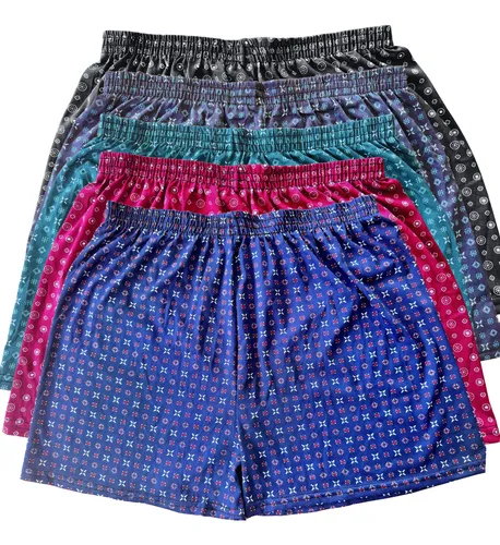 Kit 5 Cueca Samba Canção Short Masculino Pijama Conforto